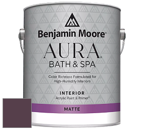 Benjamin Moore Aura 532 Bath & Spa Waterborne Interior Paint Matte Finish краска цвет NCS S 7020-R30B 