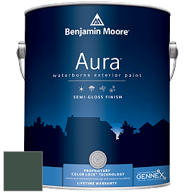 Benjamin Moore Aura 632 Waterborne Exterior Semi-Gloss Finish краска цвет 2041-10 Hunter Green