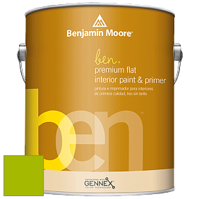 Benjamin Moore Ben W625 Premium Interior Latex Flat краска цвет 2026-10 Lime Green