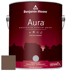 Benjamin Moore Aura 631 Waterborne Exterior Satin Finish краска цвет 2110-20 Brown Tar