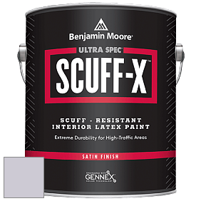 Benjamin Moore 486 Ultra Spec SCUFF-X Interior Satin Finish краска цвет 2117-60 Winter Gray
