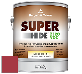Benjamin Moore 355 Super Hide Zero Voc Interior Flat краска цвет 2087-10 Neon Red