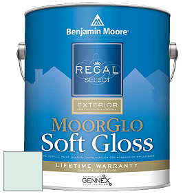 Benjamin Moore W096 Regal Select Exterior Paint-Moor GloSoft Gloss Finish краска цвет 2040-70 Spring Mint