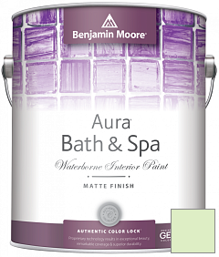 Краска Benjamin Moore Aura Bath & Spa Interior Paint Matte Finish (532) цвет 2030-60 Celery Ice