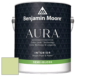 Benjamin Moore Aura 528 Waterborne Interior Semi-gloss Finish краска цвет 2029-50 Potpourri Green