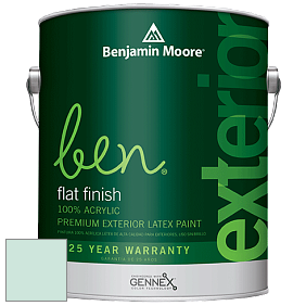 Benjamin Moore Ben 541 Waterborne Exterior Flat Finish краска цвет 597 Quartz Stone