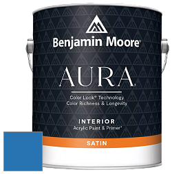 Benjamin Moore Aura 526 Waterborne Interior Satin Finish покрытие цвет RAL 5015 