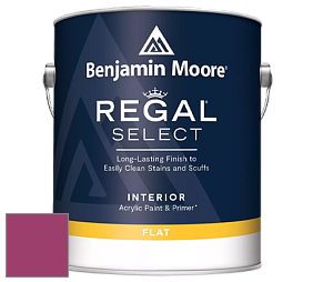 Benjamin Moore 547 Regal Select Waterborne Interior Flat Finish краска цвет 2077-20 Gypsy Pink