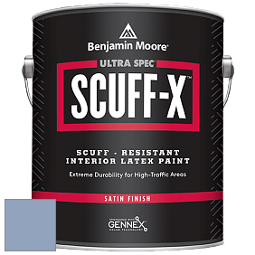 Benjamin Moore 486 Ultra Spec SCUFF-X Interior Satin Finish краска цвет 1433 Blue Pearl
