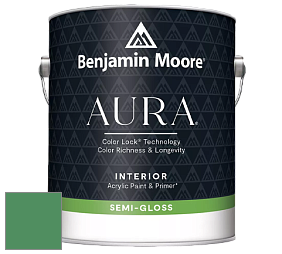 Benjamin Moore Aura 528 Waterborne Interior Semi-gloss Finish краска цвет NCS S 3050-G10Y 