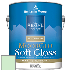 Benjamin Moore W096 Regal Select Exterior Paint-Moor GloSoft Gloss Finish краска цвет 2033-60 Mantis Green