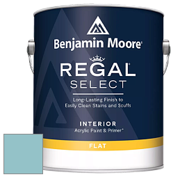 Benjamin Moore 547 Regal Select Waterborne Interior Flat Finish краска цвет 2053-50 Passion Blue