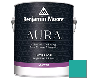 Краска Benjamin Moore Aura Interior Paint - Matte (522) цвет 664 Poseidon