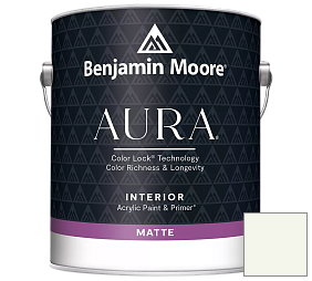 Краска Benjamin Moore Aura Interior Paint - Matte (522) цвет OC-122 Cotton Balls