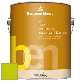 Benjamin Moore Ben W625 Premium Interior Latex Flat краска цвет 2026-30 Snow Cone Green