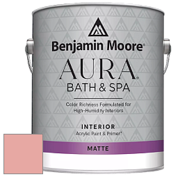 Benjamin Moore Aura 532 Bath & Spa Waterborne Interior Paint Matte Finish краска цвет NCS S 1030-Y90R 