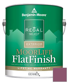 Краска Regal Select Exterior Paint-MoorLife Flat Finish (W105) цвет 1364 Vintage Claret