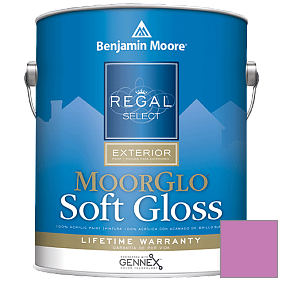 Краска Regal Select Exterior Paint-Moor GloSoft Gloss Finish (W096) цвет 2076-40 Raspberry Mousse