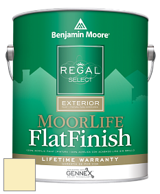 Benjamin Moore W105 Regal Select Exterior Paint-MoorLife Flat Finish краска цвет 2023-60 Butter