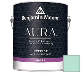 Краска Benjamin Moore Aura Interior Paint - Matte (522) цвет 589 Gentle Breeze