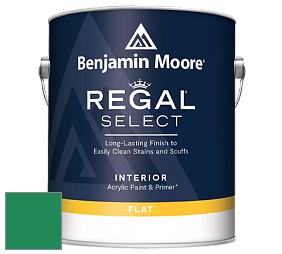 Benjamin Moore 547 Regal Select Waterborne Interior Flat Finish краска цвет 2039-20 Emerald Isle