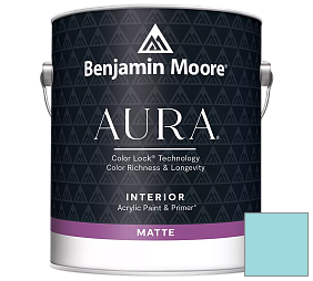 Краска Benjamin Moore Aura Interior Paint - Matte (522) цвет 757 California Breeze