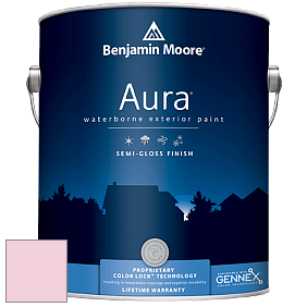 Benjamin Moore Aura 632 Waterborne Exterior Semi-Gloss Finish краска цвет 2087-60 Ribbon Pink
