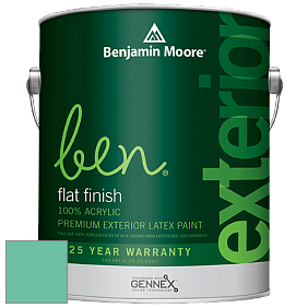 Benjamin Moore Ben 541 Waterborne Exterior Flat Finish краска цвет 606 Island Paradise