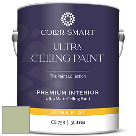 COLOR SMART CS 758 ULTRA CEILING PAINT ультраматовая краска цвет NCS S 2020-G40Y 