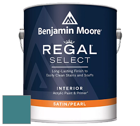 Benjamin Moore 550 Regal Select Waterborne Interior Pearl Finish краска цвет 727 Calypso Blue