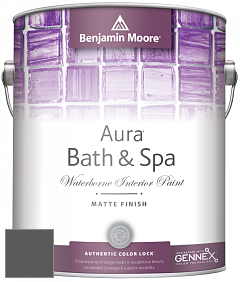 Benjamin Moore Aura 532 Bath & Spa Waterborne Interior Paint Matte Finish краска цвет 2134-30 Iron Mountain