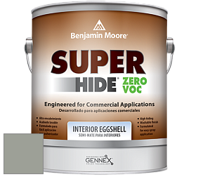 Benjamin Moore 357 Super Hide Zero Voc Interior Eggshell краска цвет 2139-40 Heather Gray