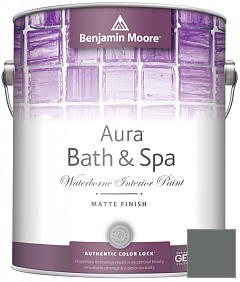 Краска Benjamin Moore Aura Bath & Spa Interior Paint Matte Finish (532) цвет 1589 Kitty Gray