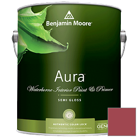 Краска Aura Waterborne Interior Semi-gloss Finish (528) цвет 2004-20 Chili Pepper