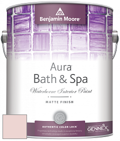 Benjamin Moore Aura 532 Bath & Spa Waterborne Interior Paint Matte Finish краска цвет 2091-70 April Pink