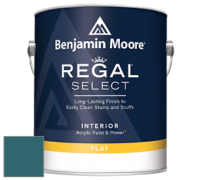 Benjamin Moore 547 Regal Select Waterborne Interior Flat Finish краска цвет 728 Bermuda Turquoise