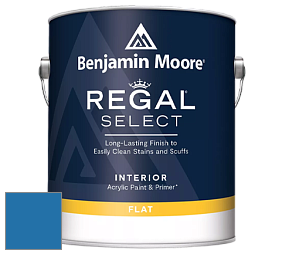 Benjamin Moore 547 Regal Select Waterborne Interior Flat Finish краска цвет 2065-30 Brilliant Blue