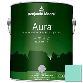 Краска Aura Waterborne Exterior Flat Finish (629) цвет 2046-50 Scuba Green