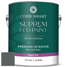 COLOR SMART CS 619 SUPREM ECO PAINT матовая краска цвет NCS S 7005-B80G 