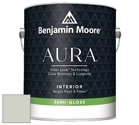 Benjamin Moore Aura 528 Waterborne Interior Semi-gloss Finish краска цвет 1569 Night Mist
