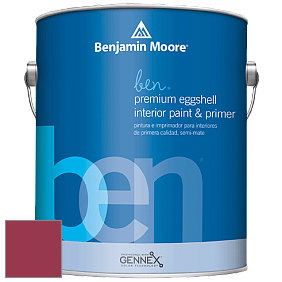 Benjamin Moore Ben W626 Premium Interior Latex Eggshell краска цвет 2079-10 Candy Cane Red