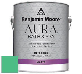 Benjamin Moore Aura 532 Bath & Spa Waterborne Interior Paint Matte Finish краска цвет NCS S 1060-G 
