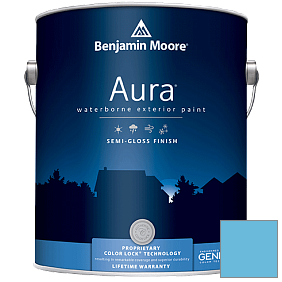 Краска Aura Waterborne Exterior Semi-Gloss Finish (632) цвет 789 Sea to Shining Sea