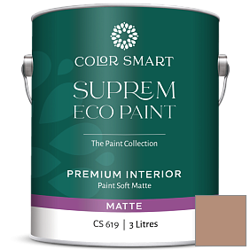 Краска COLOR SMART CS 619 SUPREM ECO PAINT матовая краска цвет 1160 Chadwick Brown