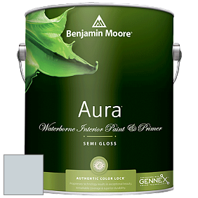 Benjamin Moore Aura 528 Waterborne Interior Semi-gloss Finish краска цвет 1619 Silver Mist