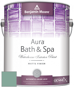 Benjamin Moore Aura 532 Bath & Spa Waterborne Interior Paint Matte Finish краска цвет NCS S 3020-B90G 
