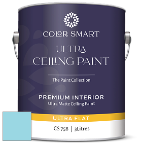 COLOR SMART CS 758 ULTRA CEILING PAINT ультраматовая краска цвет NCS S 0530-B10G 