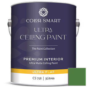 Краска COLOR SMART CS 758 ULTRA CEILING PAINT ультраматовая краска цвет 2034-20 Vine Green