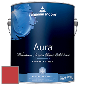 Benjamin Moore Aura 524 Waterborne Interior Eggshell Finish краска цвет 2009-10 Redstone