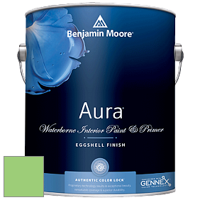 Benjamin Moore Aura 524 Waterborne Interior Eggshell Finish краска цвет 2032-40 Citrus Green